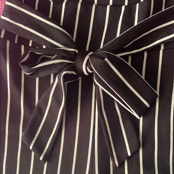 Windsor Black and White Wide Leg Jumpsuit with Tailored Stripes - Picture 4 of 8